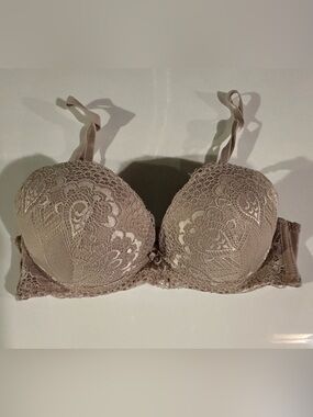 Lace Bra - Taupe 34C